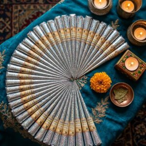 Organic cone mehndi